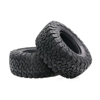 2.6” RC Tire-All Terrain Super Soft Sticky Tires 136mm Tall 2.6in Crawler Tires for 1/7 1/8 1/10 Scale Off Road Race, Suitable for Axial RBX10 MJX H8H MK07 KM4 4082/83 1/7 1/8 1/10 Crawler Car - color: 2.6in-tire-blc