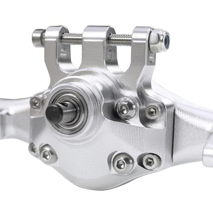 F10T Aluminum Front Rear Straight Axle Complete for 1/10 RC Crawler Axial SCX10 II Vanquish VS4-10 Phoenix F10T Upgrade Parts (Silver Set) - color: Silver Set