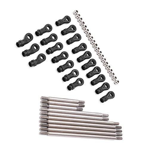 CHICIRIS RC Metal Link Tie Rod Pull Rod Set with End Ball, for 82056-4 82006-4 1/10 RC Car