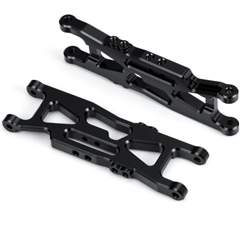 RC Car Aluminum Rear Lower Suspension Arms Multiple Hole Design Swing Arms Rear Lower A-Arms Set Compatible with Losi 1/18 Mini-T 2.0 2WD Stadium RC Truck Upgrades | Premium durable aluminum Performance Upgrade Simple Installation High precision CNC machi