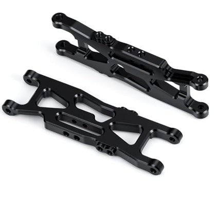 RC Car Aluminum Rear Lower Suspension Arms Multiple Hole Design Swing Arms Rear Lower A-Arms Set Compatible with Losi 1/18 Mini-T 2.0 2WD Stadium RC Truck Upgrades | Premium durable aluminum Performance Upgrade Simple Installation High precision CNC machi