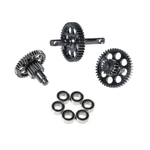 RampCrab Transmission Gear Set for TRX4M RC Car, Low Range (Crawl), Hardened Steel Gearbox Gears(27.6:1 Reduction Ratio), Upgrades Parts for TRX4-M Bronco Defender 1/18 RC Crawler Car - size: 27.6 / 1
