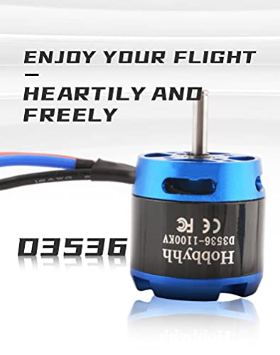 DIAMONDDYNAMICS Hobbyhh Brushless Motor 3536 1100kv Power 450W with 3.5mm Banana Head for DIY RC Glider Aircraft Plane and UAV - size: 3536-1100KV