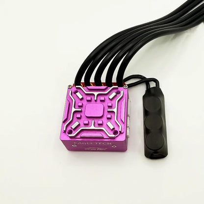 Furitek EagleTech 160A 1/10 Sensored Brushless ESC w/Fan – Remote Control Car, RC Car Drift/Racing 1/10 Scale Upgrade Electronics (Purple (FUR-2671))