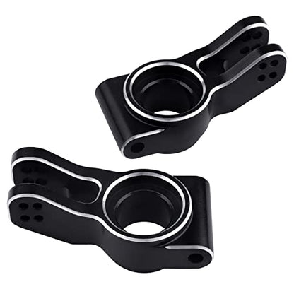 Aluminum Front Steering Blocks & Rear Hubs Stub Axle Carriers Knuckles for 1/8 ARRMA Typhon 6S, 1/7 Infraction Limitless Mojave 6S BLX Upgrades, Replaces AR330187 AR330193 (Black)