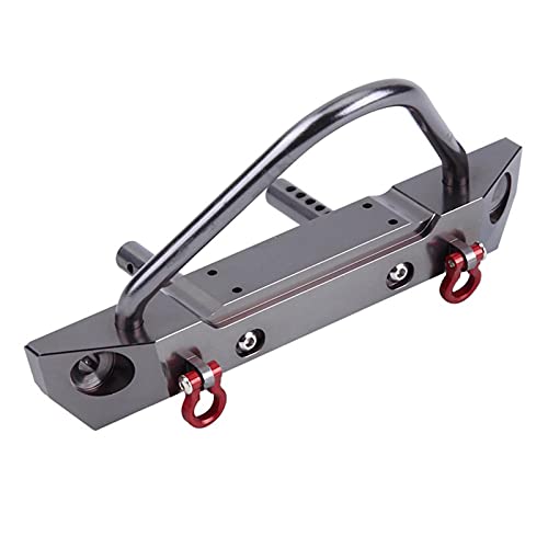 Aluminum Alloy RC Car Front Bumper, Lightweight Accessory for 1/10 Scale Axial SCX10 Remote Control Crawler, Enhances Performance