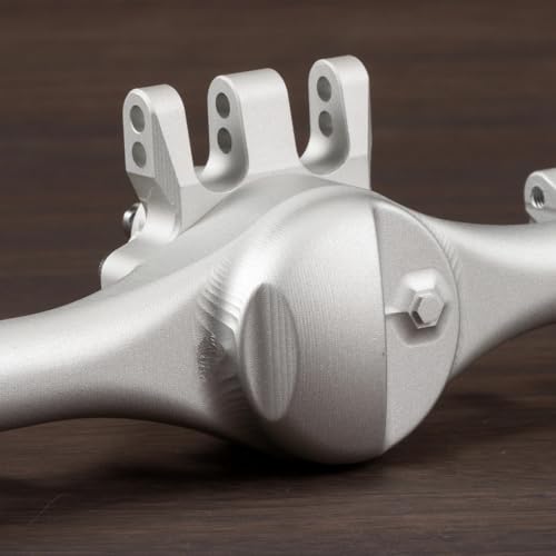 Machined Aluminum F10T Offset Straight Axle Set for 1/10 RC Crawler, Silver | With AR44 30T 8T Gear Set, 192mm Hex to Hex Width, Fits VS4-10 SCX10 II Leaf Spring Chassis - color: Clear
