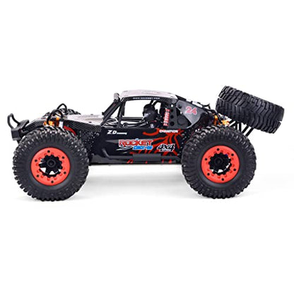 1/10 Scale 4WD RC Cars for Adults Brushless+Wheel，Max 43 MPH Off-Road Fast RC Cars (red) - color: Red