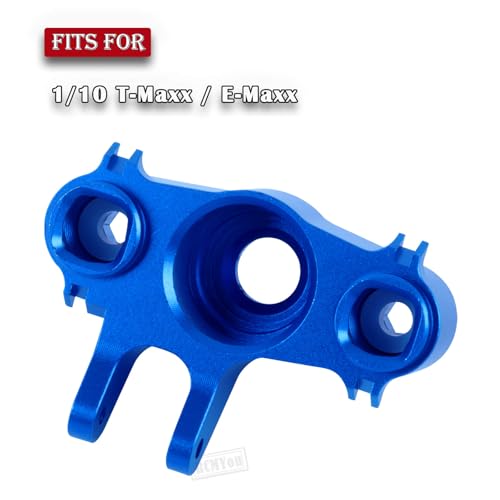 RC Steering Block Knuckle Arm Upgrades Part for 1/10 T-Maxx/E-Maxx,Aluminum Steering Block Knuckle Arm w/Rubber Shielded Bearing Hops up,#5334,Navy Blue - color: Navy Blue - (Upgrades Part)