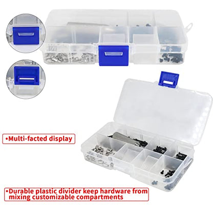 256PCS RC Screw Kit Universal RC Repair Tool Kit Hardware Fastene for 1/28 Wltoys 284131 K969 K989 P929 K999 K979 P939