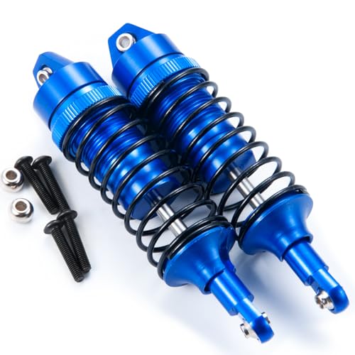 All Metal Shocks Front Rear Oil Shocks Absorber for Tra-xxas Slash 2WD Rustler 4X4 VXL Hoss Stampede Bandit Nitro Shock Absorber Damper Set 1/10 RC Upgrades Parts Replace