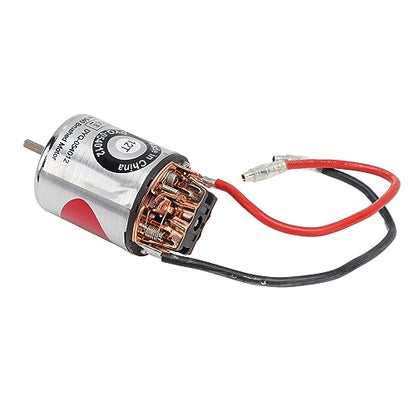 Generic 540 Brushed Motor, Iron with External Replaceable Carbon Brush, High Torsion Strong Magnetic Force for RC Climbing Car Axial Scx10 1/10 Refitting (12T) - size: 12T