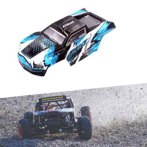 RC Body Shell 1/16 RC Car Body Shell Cover Upgrade Part RC Car Replace Parts Painted Body Shell DIY Accessory Lightweight Suitable for 16101 16102, Blue - color: Blue