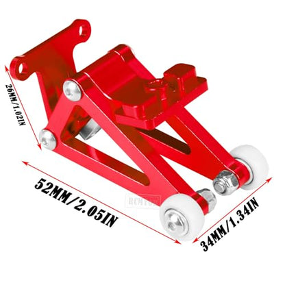 Aluminum Wheelie Bar Upgrades Part for 1/10 Slash 4X4,RCMYou Alloy Wheelie Bar Hops Up Upgrades Part,Red - color: Red - Upgrades Part