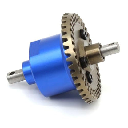 Metal Differential 37T Ring Gear #45 Steel Differential Carrier Aluminium Alloy for Traxxas Slash 4X4 Rustler 4X4 VXL Stampede 4X4 VXL Upgrade Parts (Dark Blue)