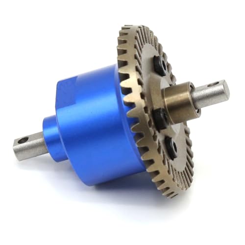 Metal Differential 37T Ring Gear #45 Steel Differential Carrier Aluminium Alloy for Traxxas Slash 4X4 Rustler 4X4 VXL Stampede 4X4 VXL Upgrade Parts (Dark Blue)
