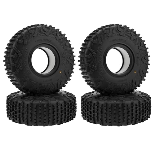 MEUS RACING 1.9 Tires - MS6 MPRO PIN Tires for Axial SCX10 Pro SCX10 TRX4 Redcat Gen8 1/10 RC Crawler Car, 1.77/4.75/R1.9, #M1902