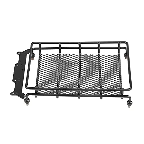 RC Roof Rack Luggage, Steel RC Luggage Carrier Tray Roof Rack Model Vehicle Parts Accessories for 1/10 RC Crawler Car (M) - size: Medium