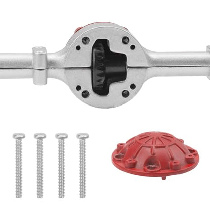 Metal Front & Rear Portal Axle Set Upgrades Parts Compatible with WPL C14 C24 C34 C44 B14 B24 1/16 RC Car (Silver) - color: Silver