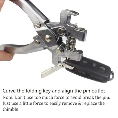 Multifunctional Car Key Disassembling Pliers, Car Key Disassembly Plier Car Folding Remote Peg Install Flip Key Blade Pins Remover Tool for LockSmith Kit Car Keys