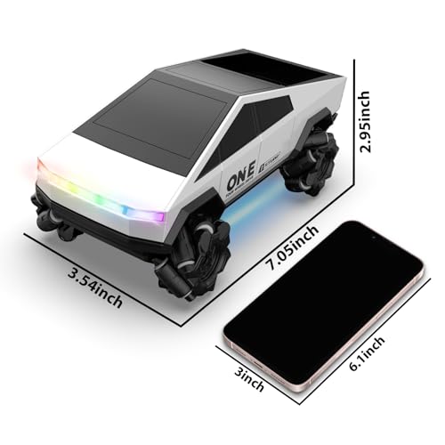 Gesture Sensing RC Stunt Car Toys for 6-12 Years Old Boys Girls, 1/28 Scale 4WD RC Drift Car, 2.4Ghz RC Cars, Seven Light Modes Hand Controlled 360°Rotating Cool Birthday Gifts for Kids - color: Grey