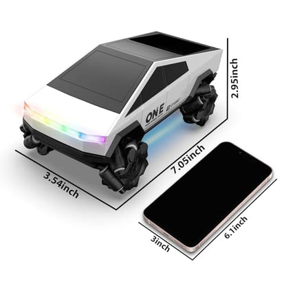 Gesture Sensing RC Stunt Car Toys for 6-12 Years Old Boys Girls, 1/28 Scale 4WD RC Drift Car, 2.4Ghz RC Cars, Seven Light Modes Hand Controlled 360°Rotating Cool Birthday Gifts for Kids - color: Grey