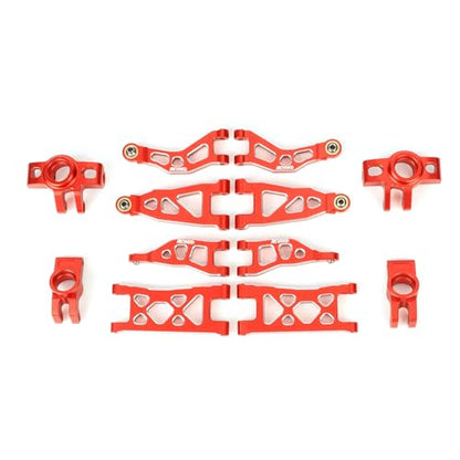 RCAWD Suspension Arm&Hub Set for Arrma Mojave Grom Losi 1/12 Scale RC Car | Front Upper and Front Lower Suspension Arms Replacement for ARRMA Mojave GROM Upgrade Parts