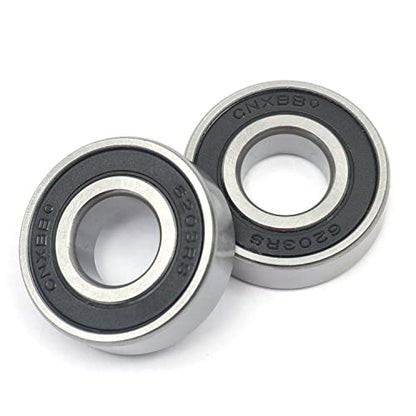 10 PCS 6203-2RS Double Rubber Sealed Deep Groove Ball Bearings 17x40x12mm, Deep Groove Ball Bearing ABCE-3 Pre-Lubricated, Chromium Bearing Steel (6203-2RS, 10) - size: 6203-2RS