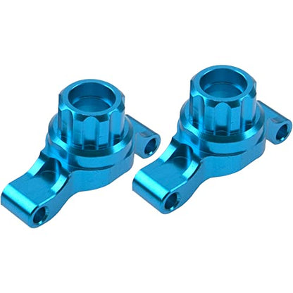 Aluminum Front Steering Knuckle Carrier Blocks & Rear Stub Axle Carrier Hub Set Compatible with Tamiya TT02 1/10 RC On Road Touring Car Upgrade Parts