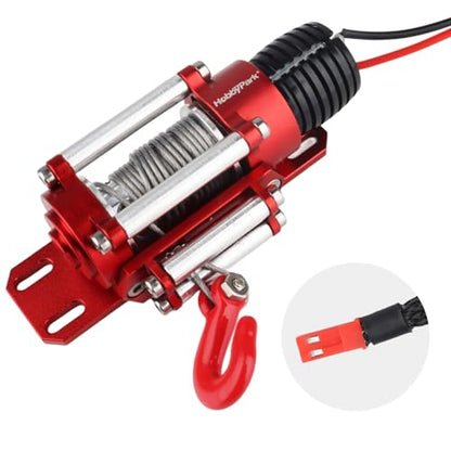 Hobbypark 1/10 RC Crawler Winch for Axial SCX10 Traxxas TRX4 Redcat Gen 8 Gen7 RC4WD RC Rock Climbing Car