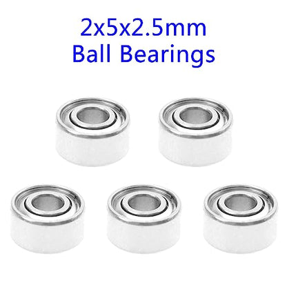 15PCS ShareGoo Ball Bearing Set 3x7x2mm 2x5x2.5mm 6x10x3mm Compatible with Wltoys 1/28 K969 K979 K989-07 K989-08 K989-09 RC Car Upgrade Parts