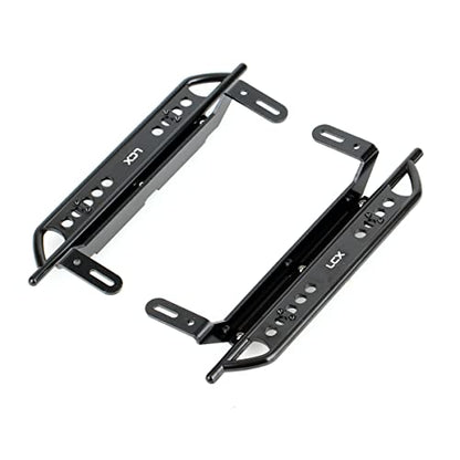 LCX 1/10th RC Crawler Car Aluminum Alloy Rail Steel Side Step Running Board Rock Slider for TRX4 TRX-4, Upgrades Parts Accessories