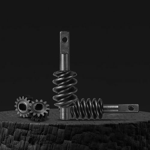 4pcs 2/13T & 2/16T Axle Overdrive Worm Gear Set for 1/30 Axial SCX30, Steel Front & Rear Axle Upgrade Parts for RC Crawler Performance