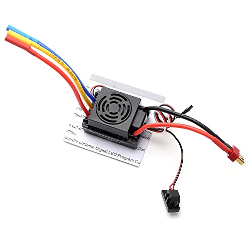 GoolRC 60A Brushless ESC 2-3S Waterproof Electric Speed Controller with 5.8V/3A BEC for 1/10 Off Road RC Buggy Car