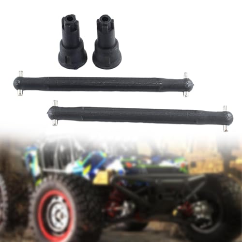 2 Pieces RC Car Driveshaft Dog Bone Drive Axle Replacements and Wheel Stub Axle Cup for 16101