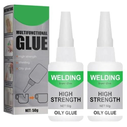 Universal Super Glue, Waterproof Powerful Oily Glue, Multifunctional Ceramic Glues for Metal, Wood, Ceramics, Leather, Glass (2)