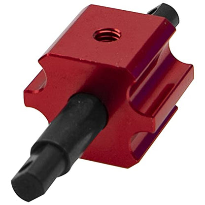 Aluminum RC Differential Locker Spool 4x4 Diff Locker Mounts Compatible with 1/10 Traxxas Slash 4X4 Rustler 4X4 Stampede 4X4 Hoss VXL 4X4 RC Car (Red) - color: Red