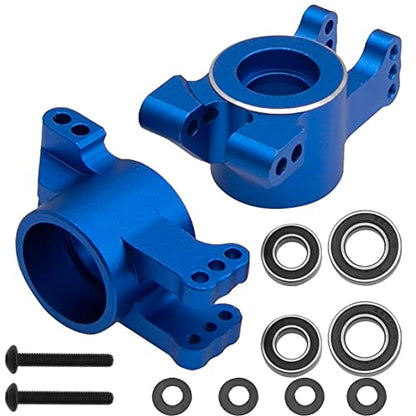 Alloy Rear Stub Axle Carriers Hub w/Ball Bearings # 9552 Compatible with Traxxas 1/8 Sledge 4WD 95076-4 RC Monster Truck Upgarde Parts (Blue) - color: Blue