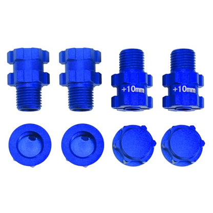 Rc Wheel Hex 10mm Extended Hub Drive 14mm to 17mm for Arrma 1/10 3S Senton/Granite/Vorteks/Infraction/Big Rock/Vendetta (Blue) - color: Blue
