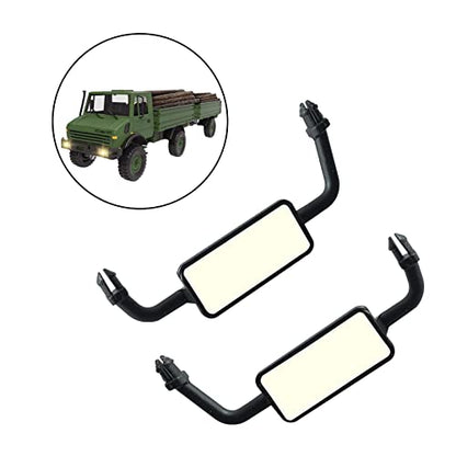 Generic Metal Trailer Upgrade Kit for 1/12 Scale RC Crawler Car, Rearview Mirror