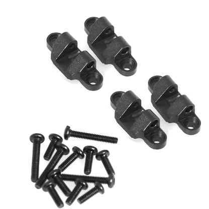 Aluminum Lower Pull Rod Fixed Mount RC Upgraded Parts for LOSI 1/18 Mini LMT 4X4 Brushed Monster Truck RTR-LOS01026 RC Car, Black - color: Black Lower Rod Fixed Mount