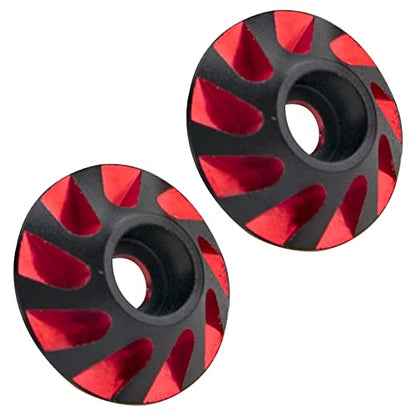 1/8 RC Wing Buttons RC Metal Rear Wing Buttons Gasket OD 15mm & 1/8 RC Wing Buttons RC Metal Rear Wing Buttons Gasket OD 15mm