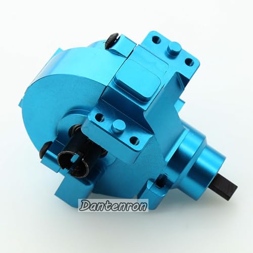1/10 RC Electric Car Front Drive Diff Gear Box Assembly Set Upgraded Parts Compatible with 1:10 Car HSP Redcat Himoto Volcano EPX 94106 94107 94108 94111 94123 (Blue) - color: Blue