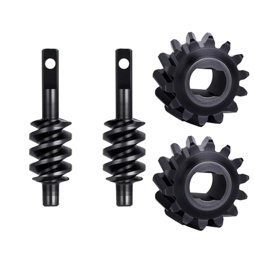 2PCS SCX30 Differential Worm Gear Set,Steel Differential Gears 12T 13T 14T 16T 18T for 1/30 Axial SCX30 RC Crawler Upgrades (14T) - style: 14T