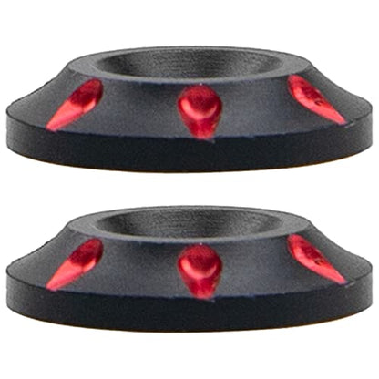 4Pack Vgoohobby 1/8 Universal Rear Wing Buttons Gasket Fixed Wing Spacers Compatible with Arrma Traxxas HPI HSP Redcat Axial Tamiya 1/8 RC Buggy Truck Racing Car (Red) - color: Red