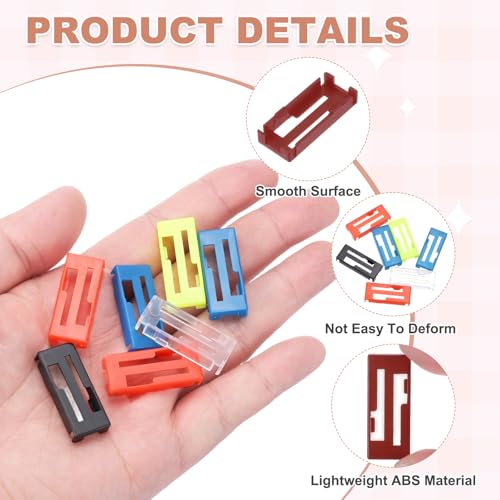 MECCANIXITY 40 Pcs Servo Extension Cable Clips, Servo Cable Safety Connector Lead Wire Buckle Lock for RC Car Plane Boat DIY Y Adapter Cable, Red - color: Red