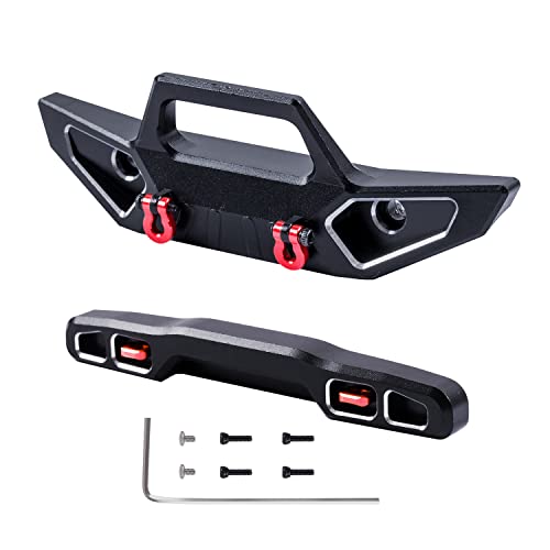 Aluminum Front&Rear Bumper for AXIAL SCX24 Jeep Gladiator AXI00005 1/24 RC Crawler Car Upgrade