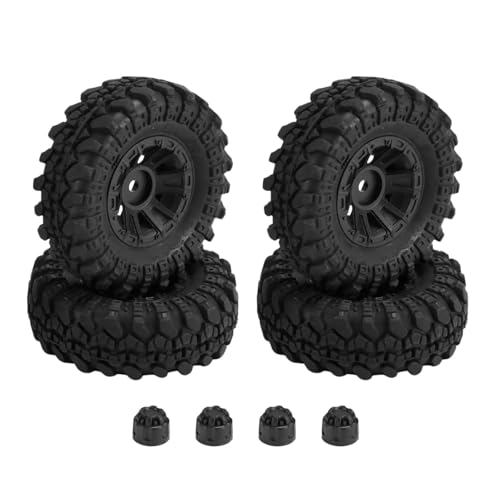 RC Models Parts For Axial For SCX24 For Deadbolt For Gladiator For Bronco AX24 For TRX4M 1/24 RC Crawler Car Upgrade Parts 4PCS 55x20mm Wheel Rim Tire Tyre Set