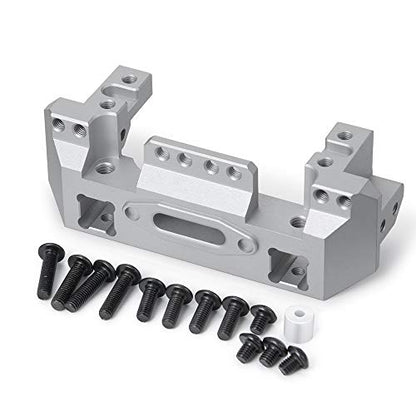 CNC Aluminum Front Bumper Mount Servo Winch Mount Bracket Stand Compatible with Traxxas TRX4 TRX-4 1/10 RC Crawler Car Upgrade Parts