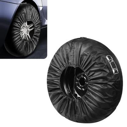 Spare Tire Bag with Adjustable Elastic Strap Car Dustproof Tires Protector for All Seasons, 26" Oxford Cloth Tire Sunproof 13"-18" Spare Tires Storage Bag, Universal for Most Cars (Small)